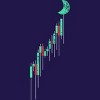 Junior's Design By Humans Crypto Trading Hodl Vintage Stock Chart To The Moon By MiuMiuShop T-Shirt - 2 of 3