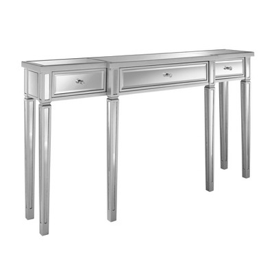 Mirrored Sofa Table Silver - HomeFare