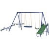 Outsunny Metal Swing Set for Backyard for Ages 3-8 - 4 of 4