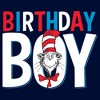 Boy's Dr. Seuss Cat in the Hat Birthday Boy  T-Shirt - Navy Blue - Small - 2 of 4