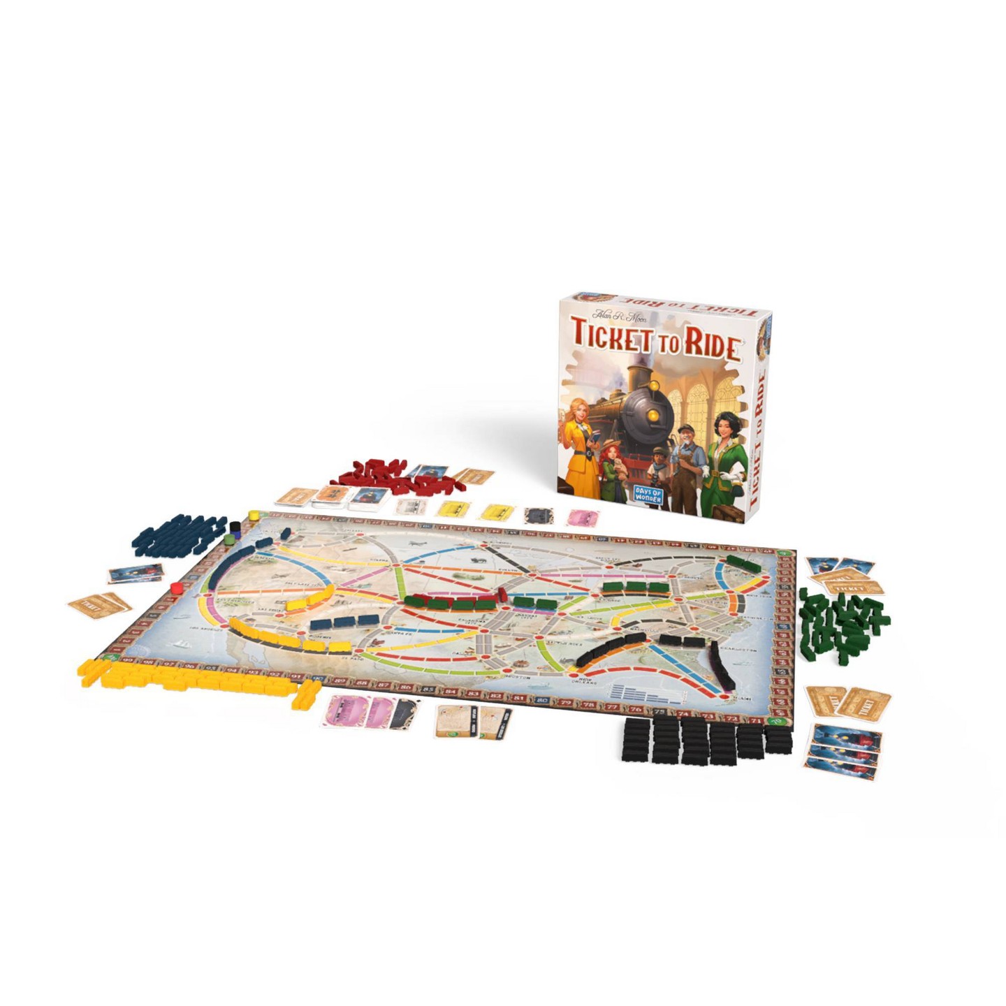 Детские настольные игры Asmodee Ticket to Ride - Refresh Board Game: Strategy & War Game, 2-5 Players, 30-60 Minutes, Geography Focus — фото 4