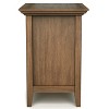 Sapphtopaz Modern Wooden Nightstand with 2 Drawers & Bottom Shelf Bedside Table with Bronze Round Pulls Night Stand for Bedroom, Living Room - 4 of 4