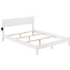 AFI Furnishings Orlando Queen Traditional Bed with Open Footboard and Turbo Charger in White - 4 of 4