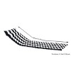 Wellfor 2pc Tufted Outdoor Chaise Lounge Seat Cushion Black & White Stripe: Removable Cover, Zipper Closure, Polyester - 3 of 4