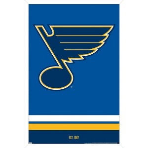 Trends International NHL St. Louis Blues - Logo 21 Framed Wall Poster Prints - 1 of 4