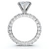 Pompeii3 Certified 4.40Ct Marquise Eternity Engagement Ring 14k Gold or Pt Lab Created - 2 of 4