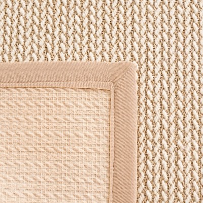 Beige Hand-Knotted Wool Area Rug, 8' x 10'