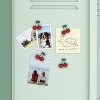 U Brands 4ct Cherry Magnets Red - 2 of 4