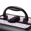 Byootique Makeup Train Case with Mirror Cosmetic Box for Nail Art Deco Tyrian AD Purple - 4 of 4
