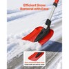 Foldable 9" Snow Shovel, 36–40" Adjustable Lightweight Aluminum Tool for Driveway, Car & Camping - 4 of 4