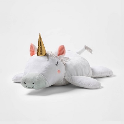 fluffy unicorn pillow