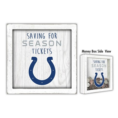 Indianapolis Colts Saving For Season Tickets Money Box