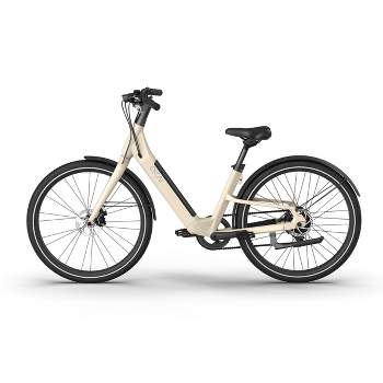 OKAI Stride 27.5" Step Through Electric Cruiser Bike - Brown