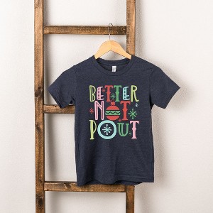The Juniper Shop Better Not Pout Colorful Toddler Short Sleeve Tee - 1 of 2