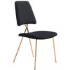 Zuo Chloe Dining Chair (Set of 2) Black & Gold - 4 of 4