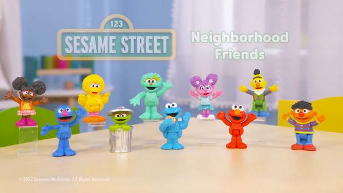 Sesame Street Neighborhood Friends Deluxe Figures 10pk (Target Exclusive), 2 of 13, play video