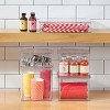 mDesign Kitchen Pantry/Fridge Storage Organizer Box - Hinge Lid, 4 Pack, Clear, USA Made - 3 of 4