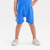 Grayson Mini Toddler Boys' Short Sleeve Wave French Terry Pullover and Shorts Set - Blue - 4 of 4
