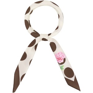 INSPIRE CHIC Women's Polka Dot Square Neckerchief Headband 27.56*27.56 inches(L*W) - 1 of 4
