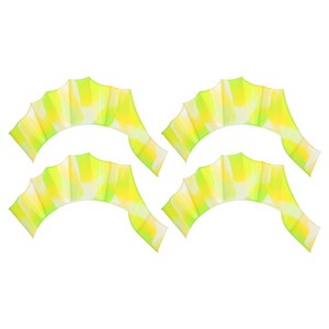 Unique Bargains Silicone Resistance Lightweight Aquatic Webbed Finger Frog Swimming Gloves 2 Pairs - 1 of 4
