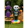 LoonBalloon 35" Bare Bones Skeleton Balloon with 4 Latex Balloons – Halloween Air-Fill Party Decoration Set - 4 of 4