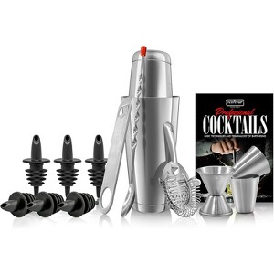 NutriChef Mixology Bartender Cocktail Shaker Set - Includes 15 & 30 oz Stainless Steel Shakers - 1 of 4