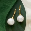 Ross-Simons 13-14mm Cultured Pearl Drop Earrings in 14kt Yellow Gold - 4 of 4