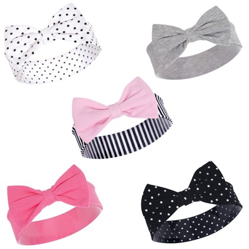 Little Treasure Baby Girl Cotton Headbands 5pk, Pearls, One Size : Target