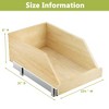 Pull Out Cabinet Organizer High Drawer Hard Close Wood Slide Out Shelves Cabinet Storage - 4 of 4