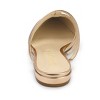 Allegra K Women's T-Strap Sparky Glitter Slip-On Pointed Toe Flats Mules - 4 of 4
