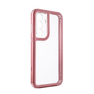 Reiko Heavy Duty Transparent Shockproof Protection 3-in-1 Hybrid Protective Case For GALAXY A35 5G In Pink - 1 of 2