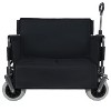 Kumasinova Multi-Functional Seat Wagon,Heavy-Duty Collapsible Cart with Seat Conversion,9"x4" Beach Tires for Garden,Beach,Camping,500lbs - 2 of 4