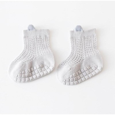 MyKids-USA Baby Solid Color Non Slip Toddler Socks Thin Style Summer Socks