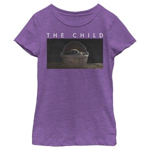 Girl's Star Wars: The Mandalorian The Child Bassinet Scene T-Shirt - 1 of 4