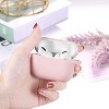 BONGEEK AirPods Pro Case Cover,Soft Silicone Protective Cases Cover Skin for Apple AirPod Pro 2 Charging Case Keychain Front LED Visible,Pink - 3 of 4