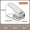 Shoe Slots Organizer 3 Levels Adjustable Double Layer Shoe Stacker Space Saving Shoe Rack Holder For Closet Organization - 2 of 4
