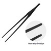 Unique Bargains Aquarium Tweezers Stainless Steel Tweezers for Plants Pets Black 1 Pcs - 3 of 4