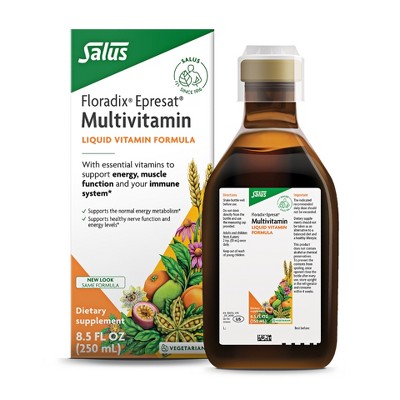 Floradix Epresat Adult Multivitamin - Daily Liquid Multivitamin - Energy Support & Liver Health Support* - Vegetarian, Non-GMO