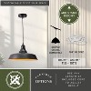 VAXCEL Dorado 1 Light Bronze Gold Farmhouse Outdoor Barn Dome Pendant - 4 of 4