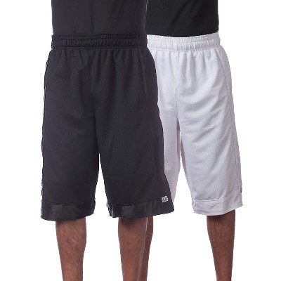 2 Pack Pro Club Men's Heavyweight Mesh Basketball Shorts