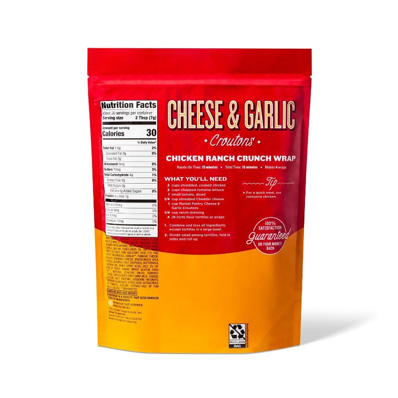 Cheese and Garlic Croutons - 5oz - Market Pantry&#8482;, 2 of 5