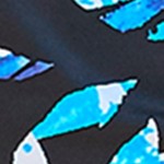 blue painterly leaves