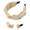 Unique Bargains Women's Elegant Heart Faux Diamond Wide Hairband 6.89"x5.51" 1 Pc - 3 of 3