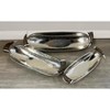 Essential Decor & Beyond 3-Piece Set Aluminum Oval Boat Tray With Horn Handle - 3 of 4