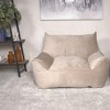 Sapphtopaz Lazy Bean Bag Chair with High-Density Foam, Cloud Couch with Armrests, Sofa Bed for Adults and Kids, Couch for Living Room - 2 of 4