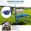 600 LBS Goat Milking Stand, Goat Stand with Feed Bin, Livestock Stand with Adjustable Size for Grooming, Shearing - 3 of 4