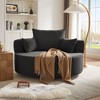 Sapphtopaz 1pc Accent Chair Upholstered Lounge Chair with 3 Removable Pillows, Swivel Round Sofa Chair, 360° Swivel Chair Accent Barrel Chair - 2 of 4