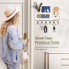 LunaLulinlk Key Holder for Wall Updated Mail Organizer Wall Mount with Drawer,Mail Holder Shelf and 6 Sturdy Hooks,Hanging Key Rack Hanger White - 2 of 4