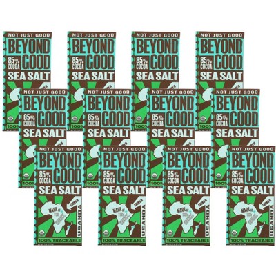 Beyond Good Organic 85% Cocoa Sea Salt Bar - Case of 12/2.64 oz