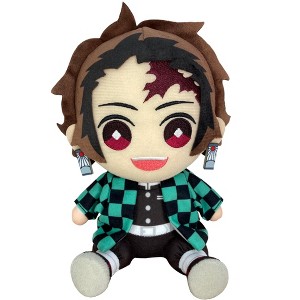 GREAT EASTERN ENTERTAINMENT CO DEMON SLAYER- TANJIRO SITTING PLUSH 7"H - 1 of 2
